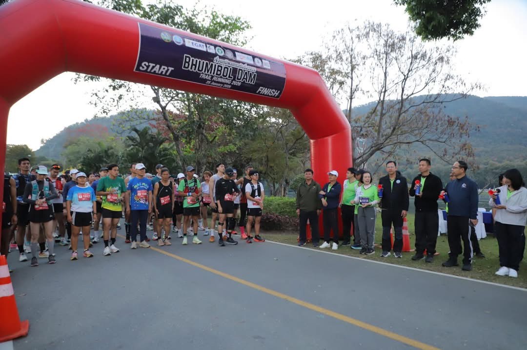 🌈 พช.ตาก : ร่วมพิธีเปิดกิจกรรม “เขื่อนภูมิพลเทรลรันนิ่ง 2026” และติดตามส่งเสริมสนับสนุนผู้ประกอบการ OTOP จังหวัดตาก 