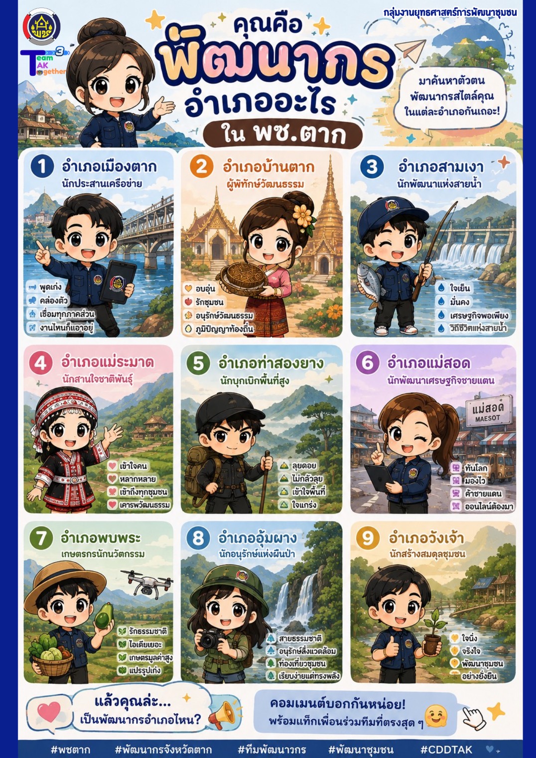 แต่ละอำเภอ มีสไตล์ไม่เหมือนกัน 